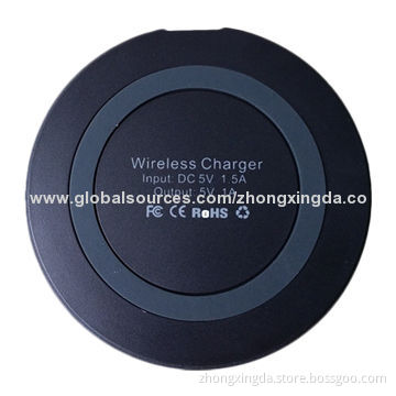 ￠78*9.8mm Mini Portable Wireless Charger with 5V, 1.5A Input